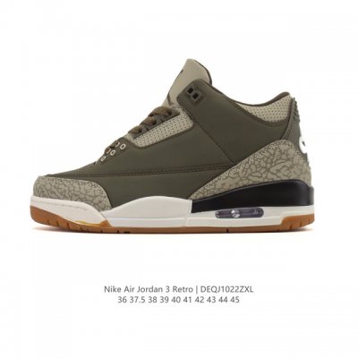 耐克 乔丹 Aj3 耐克 Nike Air Jordan 3 Retro Se 乔3 倒钩 中帮复刻篮球鞋 乔丹3代 三代 男女子运动鞋，作为 Aj 系列中广受