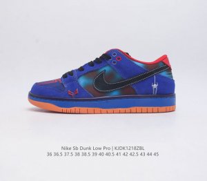 真标 耐克 Nike Sb Dunk Low Pro 男 女滑板鞋 经典复古运动鞋 采用低帮设计 塑就经典 Dunk 风格 鞋垫后跟搭载 Zoom Air 气垫