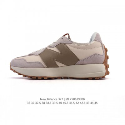 真标 Nb 新百伦 New Balance 327系列复古休闲运动慢跑鞋时尚男女运动鞋 以更纯粹的复古风格设计打造的全新造型 侧身还以解构设计，将 N 字标志以