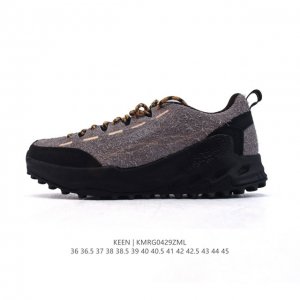 公司级 美国人气户外品牌-科恩Keen Jasper Rocks Sp贾斯珀都市系列复古低帮系带户外风露营徒步登山运动训练鞋 。原楦型开发纸版，采用固色翻毛皮鞋