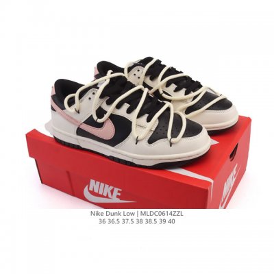 特价 耐克 Nike Dunk Low Retro 运动鞋复古板鞋2025年新款 解构绑带 双鞋带 女鞋，作为 80 年代经典篮球鞋款，起初专为硬木球场打造，后
