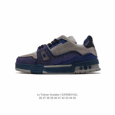 公司级 路易威登 满钻 Louis Vuitton Lv路易威登板鞋 时尚运动鞋 潮厚底增高休闲鞋。舒适防滑底和百搭性霸屏整个时尚娱乐圈，细节调整完美主义！致t - 点击图像关闭