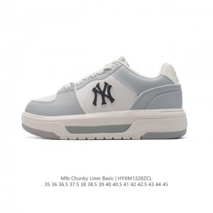 Mlb Chunky Liner Basic 人气单品学长鞋系列轻量增高厚底百搭休闲运动板鞋 男女轻便胶鞋 高级街头休閒品牌鞋。Mlb Chunky Liner
