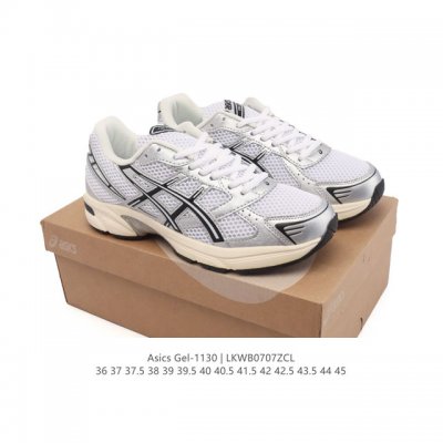 Asics 亚瑟士 新款情侣健步减震复古鞋Gel-1 男女时尚透气运动潮流耐磨休闲鞋 。选用网眼与皮革相接，复古而富有层次感。网布搭配银色金属感线条，虎爪 Lo