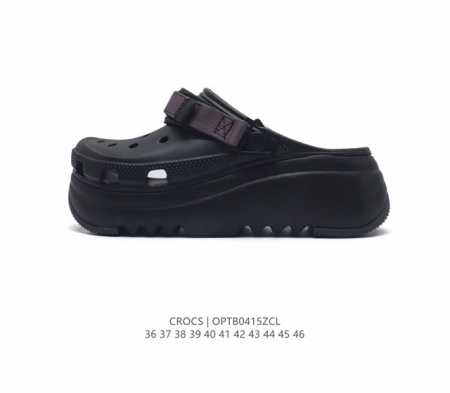 Crocs 沙滩洞洞鞋 男女休闲厚底增高凉拖鞋 卡骆驰杨幂同款 厚底增高凸显大长腿沙滩鞋 选择尺码时 建议选大一码 脚感更舒适 这款没有鞋盒 类型：男女鞋 尺码 - 点击图像关闭