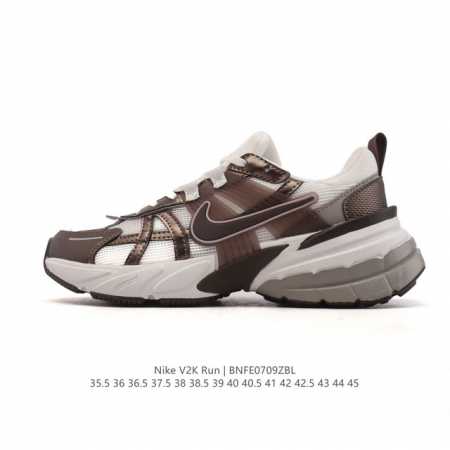 公司级 Nike 耐克 V2K Run 减震防滑 复古低帮运动跑步鞋 超火复古跑鞋，采用太空革组合呼吸网眼布鞋面材质，搭载正确4层组合底模，嵌入Tpu加固稳定模 - 点击图像关闭