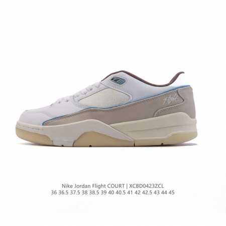 耐克 Nike 乔丹 Jordan Flight Court 时尚休闲 防滑耐磨 低帮运动鞋 复古篮球鞋 男女同款 Jordan 新鞋型 又来了！新配色曝光！滑 - 点击图像关闭