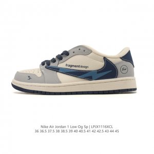 公司级 真标 耐克 Nike Air Jordan 1 Low Og Sp Military Blue Aj1乔1倒勾 2025年新款 低帮篮球鞋 Aj1 乔丹