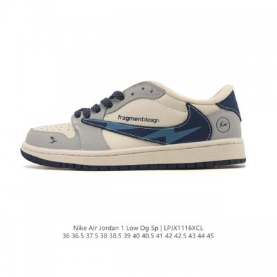 公司级 真标 耐克 Nike Air Jordan 1 Low Og Sp Military Blue Aj1乔1倒勾 2025年新款 低帮篮球鞋 Aj1 乔丹