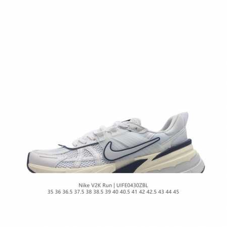 公司级 Nike 耐克 V2K Run 减震防滑 复古低帮跑步鞋 超火复古跑鞋，采用太空革组合呼吸网眼布鞋面材质，搭载正确4层组合底模，嵌入tpu加固稳定模块, - 点击图像关闭