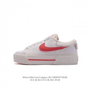 Nike 耐克 Court Legacy Lift 女士运动鞋 运动厚底增高小白鞋 复古休闲鞋。Nike Court Legacy Lift 女子运动鞋匠心采用