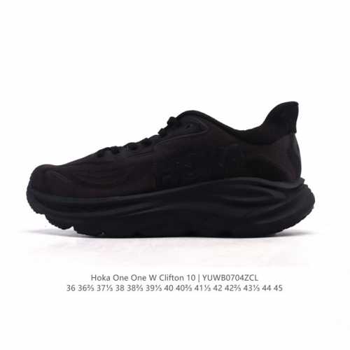 新款 Hoka One One 推出升级 Clifton 10 克利夫顿10代 男女士休闲跑步鞋轻量缓震运动鞋。Hoka One One的Clifton克利夫顿