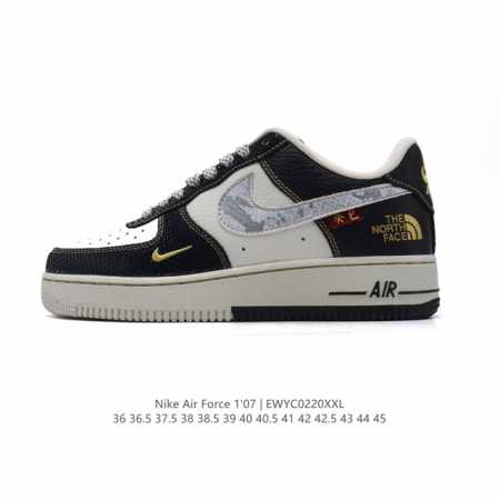 公司级 Af1耐克 Nike Air Force 1 ‘07 Low 空军一号 北脸北面 联名 2025年 新款 蛇年限定 新年鞋子 厚底增高百搭运动板鞋 原楦 - 点击图像关闭