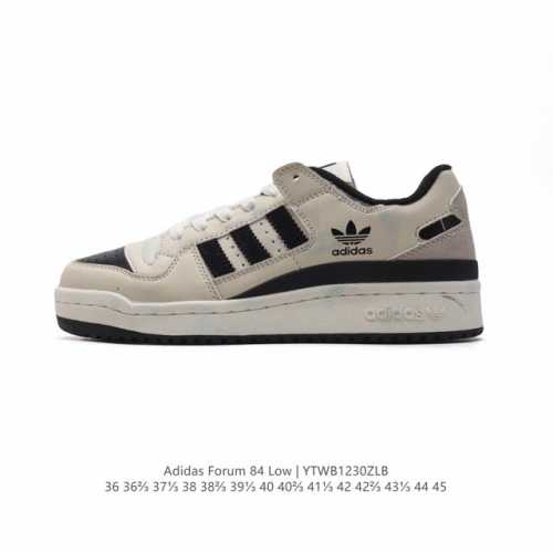 Adidas 阿迪达斯 Forum 84 Low Shoes 饰有摩登细节的forum 经典板鞋运动鞋休闲篮球运动板鞋。当adidas Forum篮球鞋初次登上