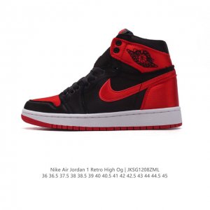 公司级 耐克 男女同款运动板鞋 Nike Air Jordan 1 Retro High Og 乔丹一代aj1 乔1 Aj1 篮球鞋复刻运动鞋。皮面高帮板鞋的设