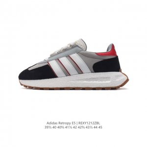 公司级 阿迪达斯 新款 三叶草 厚底 Adidas Retropy E5 新款 爆米花 低帮经典运动鞋潮厚底增高男士慢跑鞋。以70年代经典跑步鞋为灵感，新鲜演绎