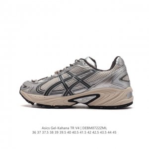 Asics Gel-Kahana Tr V4 亚瑟士户外运动鞋户外运动鞋 脚感非常好透气 户外登山鞋，这双鞋极具户外运动风格设计，大底与中底采用了ahar耐磨橡