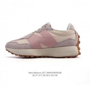 真标 Nb 新百伦 New Balance 327系列复古休闲运动慢跑鞋时尚女运动鞋 以更纯粹的复古风格设计打造的全新造型 侧身还以解构设计，将 N 字标志以做