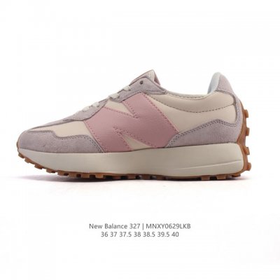 真标 Nb 新百伦 New Balance 327系列复古休闲运动慢跑鞋时尚女运动鞋 以更纯粹的复古风格设计打造的全新造型 侧身还以解构设计，将 N 字标志以做
