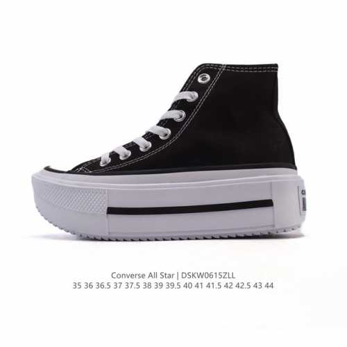 Converse 高帮 厚底增高男女士运动鞋 匡威全明星复古 休闲百搭板鞋 经典透气帆布面慢跑鞋。这个系列是匡威最古老的系列了。是匡威品牌公司 8年成立以来就有