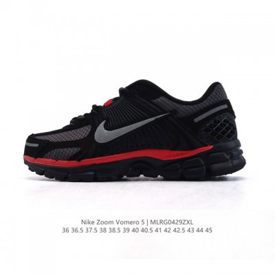 nike 耐克夏季 Zoom Vomero 5 运动鞋休闲训练跑步鞋。Nike Zoom Vomero 5 男女子运动鞋妥帖包覆足部，提供透气支撑效果。耐穿材料
