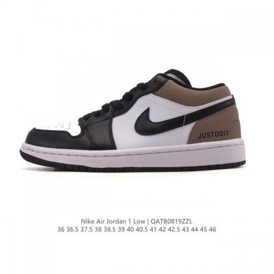 耐克 乔丹Air Jordan 1 Low Aj1 乔1 乔丹1代Aj1 低帮复古文化休闲运动篮球鞋。从1985 年面世的元年款汲取设计灵感，采用简洁大方的经典