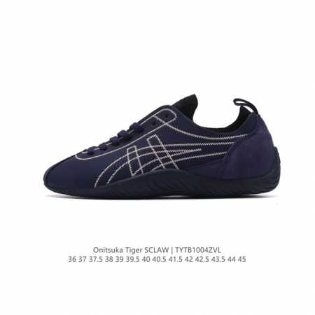 亚瑟士 Onitsuka Tiger鬼塚虎 Sclaw 轻便舒适 防滑耐磨透气支撑 低帮 生活休闲鞋 男女同款，复古美学极简风格，配色独具个性又超级好看。鞋口织 - 点击图像关闭