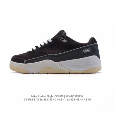 新品公司级 耐克 Nike 乔丹 Jordan Flight Court 时尚休闲 防滑耐磨 低帮运动鞋 复古篮球鞋 男女同款 Jordan 新鞋型 又来了！新 - 点击图像关闭