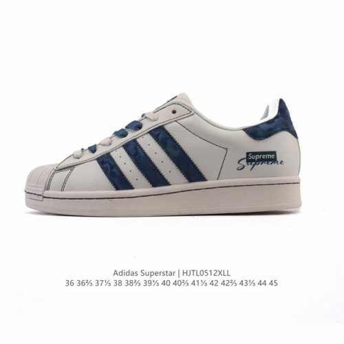 公司级 阿迪达斯 Adidas Superstar 2025年新款鞋子 蛇年新款 经典贝壳头系列 新款休闲板鞋潮流男女士运动鞋 。鞋面柔软皮革拼接材质 标志性的