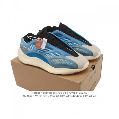 公司级 阿迪达斯 Adidas Yeezy 700 V3 异形椰子700男女同款老爹鞋跑步鞋 运动鞋，Yeezy 700 V3 的外形和技术含量有着革新一般的变