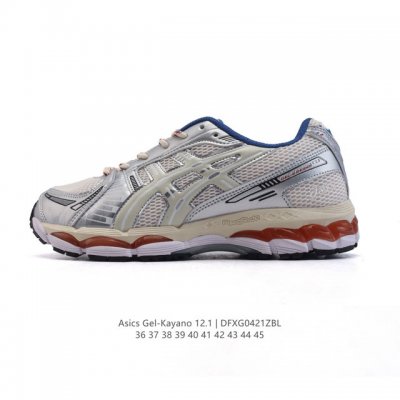 公司级 亚瑟士 Kith X Asics Gel-Kayano 12.1 “Light Sage”运动舒适防滑透气 低帮跑步鞋 厚底增高老爹鞋 该款Asics