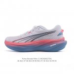 真标 彪马 Puma Deviate Nitro3男女士2025年新款跑步鞋减震舒适缓冲回弹简约软底运动鞋注氮泡沫橡胶鞋垫耐磨防滑百搭老爹鞋 Deviate N