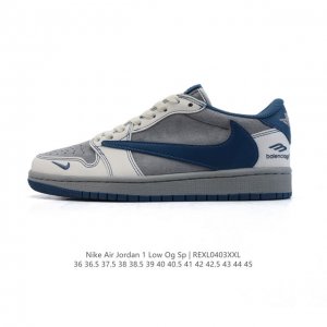 公司级 真标 耐克 Nike Air Jordan 1 Low Og Sp Military Blue Aj1乔1倒勾 2025年新款 蛇年新款 低帮篮球鞋 A