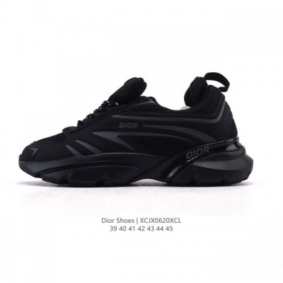 Dior 迪奥 高奢品牌 彰显高级气质 Dior 运动鞋低帮系列复古休闲鞋时尚慢跑鞋厚底老爹鞋圆头系带 运动跑鞋 生活休闲鞋 男款 时髦单品 时尚百搭 复古老爹