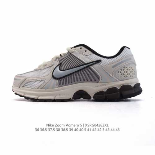 nike 耐克夏季 Zoom Vomero 5 运动鞋休闲训练跑步鞋。Nike Zoom Vomero 5 男女子运动鞋妥帖包覆足部，提供透气支撑效果。耐穿材料