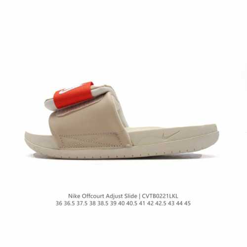 耐克 Nike Offcourt Adjust Slide 男女子拖鞋缓震 夏季 魔术贴 沙滩运动防水凉拖鞋 家居休闲拖鞋 类型：男女鞋 货号：Dq9624 尺