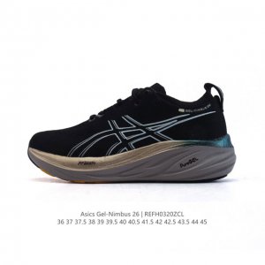 170 asics Gel Nimbus26 2025年新款 01#亚瑟士#跑步鞋 超厚底增高百搭老爹鞋 最舒适跑鞋，中底两大独家科技都带来全新能量，造就历来最
