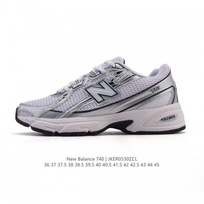 New Balance Mr740 Nb新百伦系列复古老爹风休闲运动慢跑鞋。采用轻质牛剖革拼接透气网眼衬垫织物鞋面材质 T-Beam大底提供足步弓支撑 保持步态