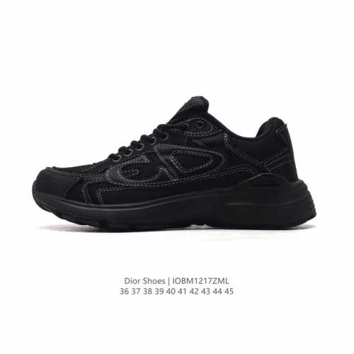公司级 Dior 迪奥 高奢品牌 彰显高级气质 Dior 运动鞋低帮系列复古百搭休闲鞋时尚慢跑鞋厚底老爹鞋。 码数：36-45 编码：Iobm1217Zml