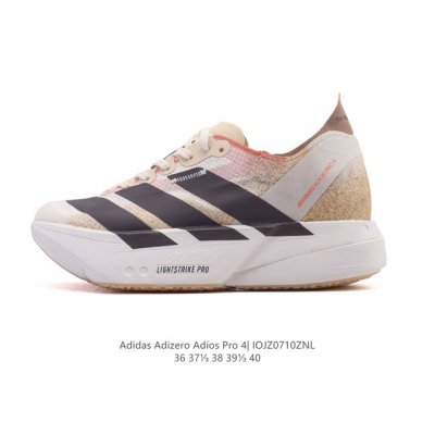 公司级 阿迪达斯 Adidas Adizero Adios Pro 4 舒适防滑耐磨 低帮 休闲跑步鞋 女款厚度增高老爹鞋 2025年，Adidas推出了Adi