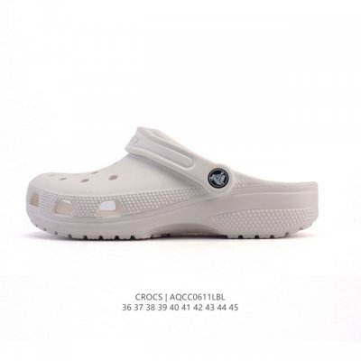 Crocs 沙滩洞洞鞋 男女士休闲厚底增高凉拖鞋 卡骆驰明星同款 厚底增高沙滩鞋 选择尺码时 建议选大一码 脚感更舒适 家居休闲一式两用拖鞋 白敬亭同款，坡跟设