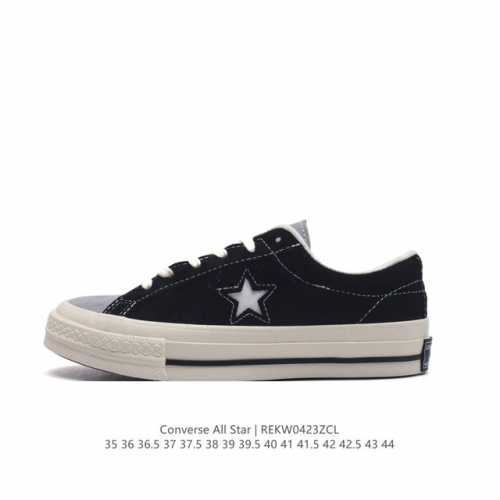 Converse All Star 匡威全明星帆布鞋 复古星空标高帮休闲运动硫化百搭板鞋 厚底增高女鞋经典帆布鞋学院风学生鞋 这个系列是匡威最古老的系列了。是匡