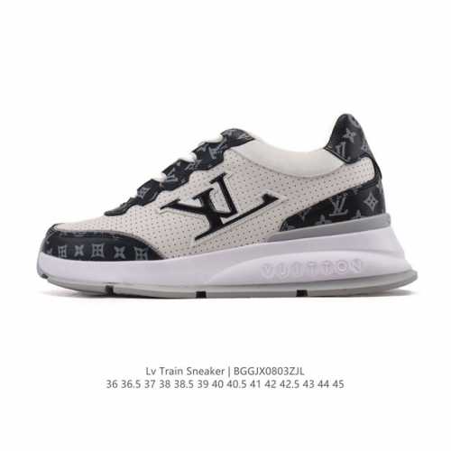 新品公司级 Lv Classic运动鞋 Lv 路易威登Louis Vuitton路易威登Lv男女鞋Classic运动鞋2025款小牛皮字母休闲鞋白色1Ahstf