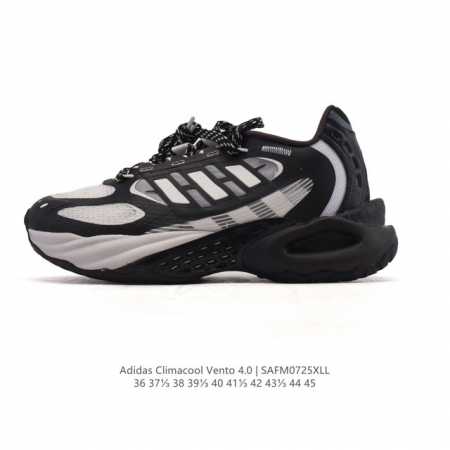 新品公司级 阿迪达斯 Adidas Climacool Vento 4.0 舒适百搭减震回弹 低帮 休闲跑步鞋 男女同款运动鞋 白灰色 阿迪达斯清风系列风动4. - 点击图像关闭