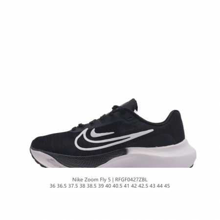 公司级 耐克 Nike Zoom Fly 5 运动鞋男女士公路跑鞋竞速跑步鞋厚底增高老爹鞋。采用耐用的设计，不仅可以部署在您最喜欢的比赛的起跑线上，还可以部署在 - 点击图像关闭