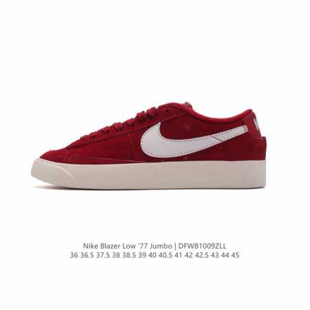 耐克 Nike Blazer Low 77 Vntg开拓者 复古经典 百搭休闲运动板鞋。鞋垫搭配后跟nike Zoom Air气垫，在碰撞着地时提供减震防护，为 - 点击图像关闭