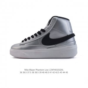 160 耐克 新款（Nike）Blazer Phantom Hi 高帮男女子运动板鞋 厚底增高休闲鞋。采用轻盈利落设计，焕新演绎经典鞋款。该鞋款带来舒适足底体验