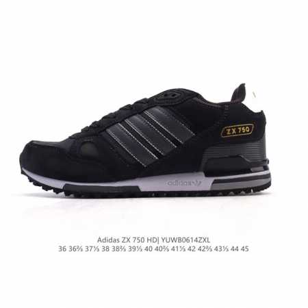 阿迪达斯 Adidas Zx 750 户外耐磨舒适运动休闲鞋男女同款经典运动鞋。80年代,Zx系列问世。这款经典鞋,采用热塑性聚氨酯橡胶 Tpu 鞋跟笼,搭配乙 - 点击图像关闭