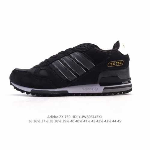 阿迪达斯 Adidas Zx 750 户外耐磨舒适运动休闲鞋男女同款经典运动鞋。80年代,Zx系列问世。这款经典鞋,采用热塑性聚氨酯橡胶 Tpu 鞋跟笼,搭配乙