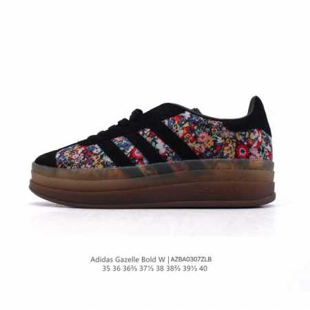 140 【真标】阿迪达斯（Adidas）2025年新款 新年红鞋子 三叶草 Gazelle Bold复古怀旧风厚底增高运动板鞋潮。阿迪达斯万年不败的人气鞋款Ga - 点击图像关闭